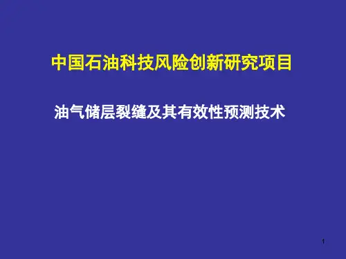 油气储层裂缝及其有效性预测技术PPT课件
