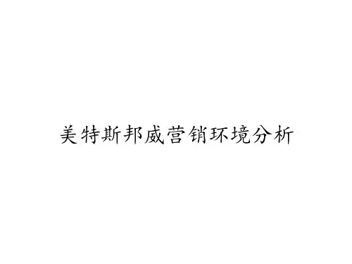 美特斯邦威营销环境分析 ppt课件