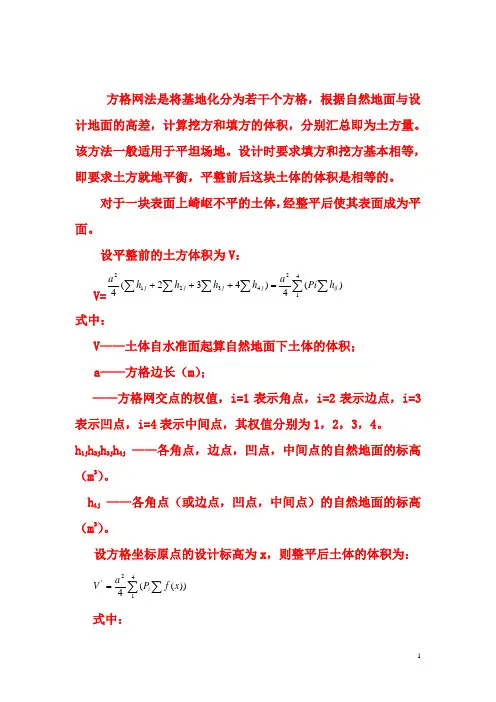 方格网法最新
