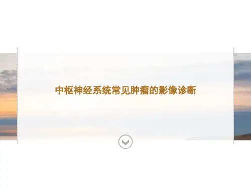 中枢神经系统常见肿瘤的影像诊断