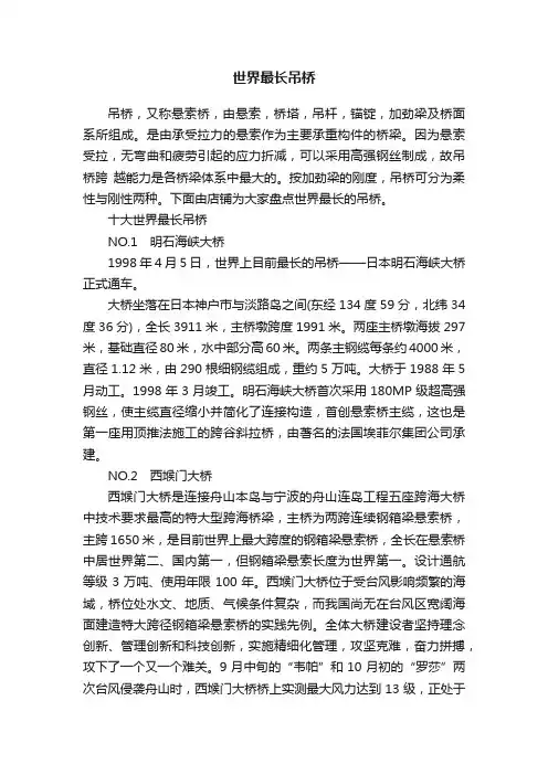 世界最长吊桥