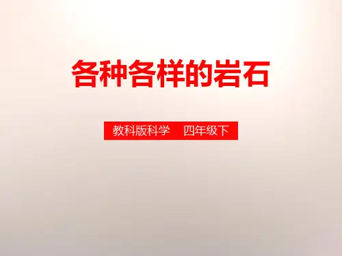 《各种各样的岩石》PPT课件