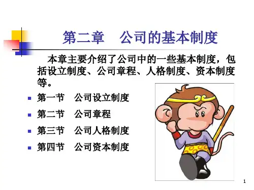 公司法2课程ppt