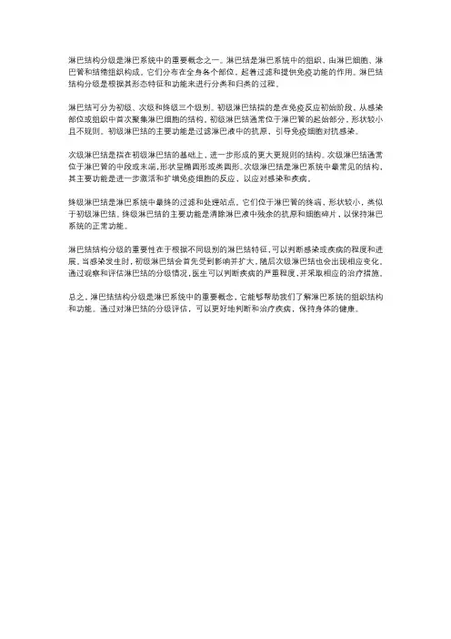 淋巴结构分级