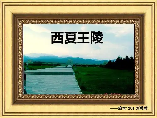 西夏王陵介绍.ppt