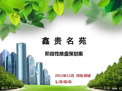 翟明彦——鑫贵名苑——阶段性推盘策划案