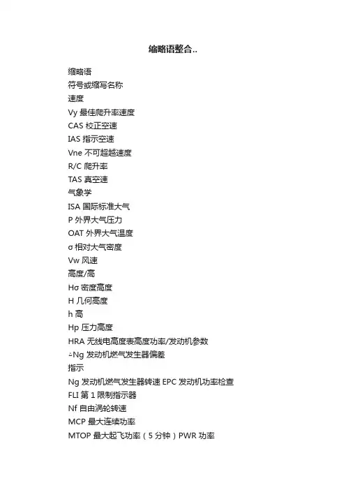 缩略语整合..