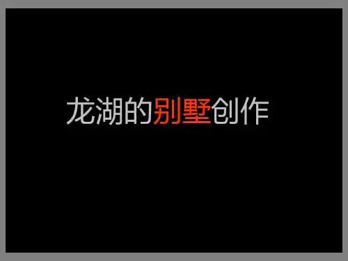 某地产重庆某地产·岚郡别墅项目提案