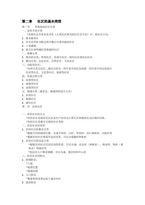 整理《社区概论》