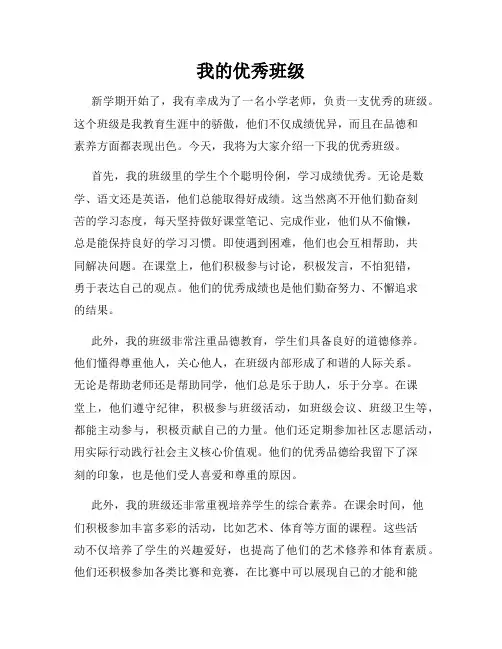 我的优秀班级