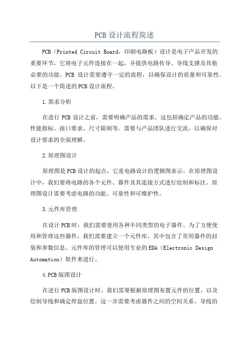 PCB设计流程简述
