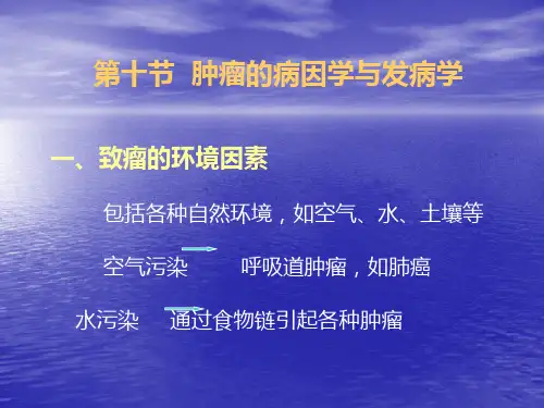 肿瘤的病因学与发病学