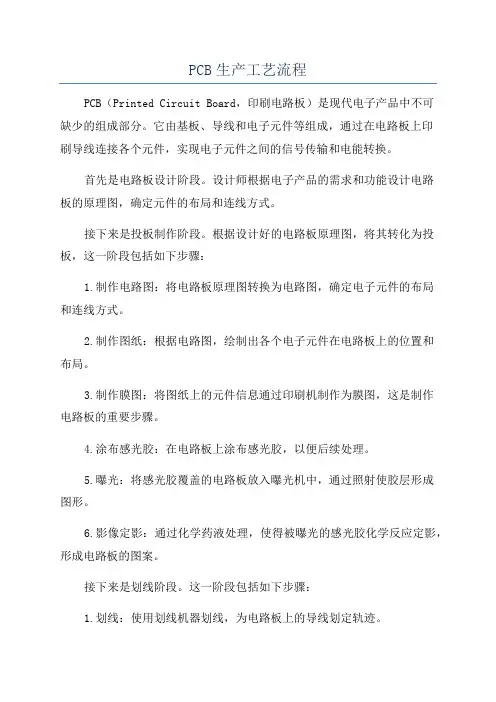 PCB生产工艺流程