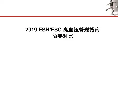 2019ESH_ESC高血压管理指南更新要点-PPT精选文档