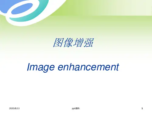 医学图像增强ppt课件