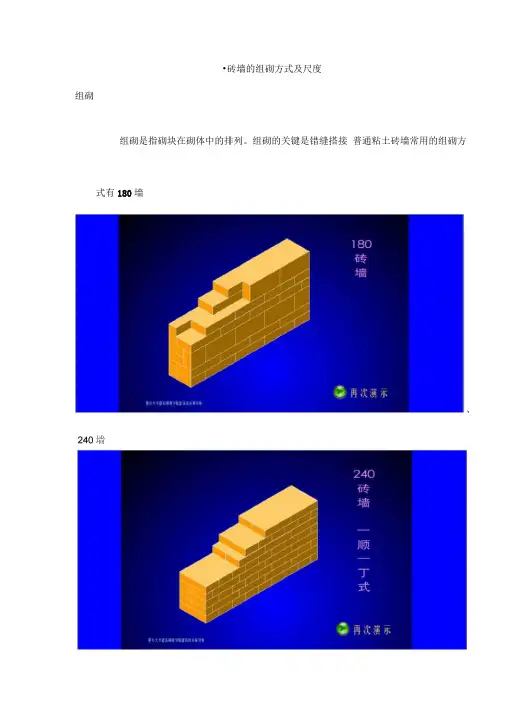 (完整版)砖墙的组砌方式及尺度