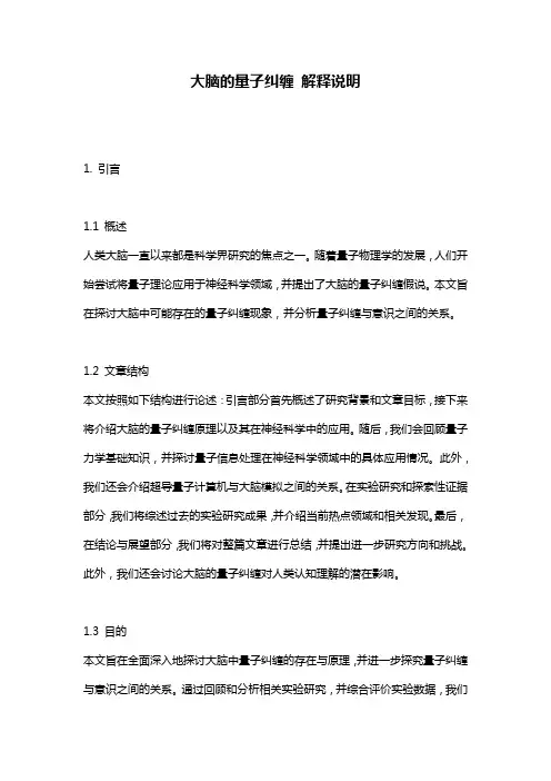 大脑的量子纠缠_解释说明