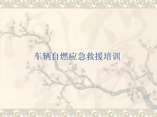 车辆自燃应急救援培训-PPT课件