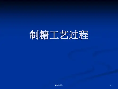 制糖工艺过程  ppt课件