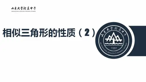 相似三角形的性质(2)