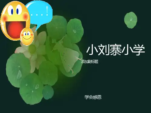 小学生主题班会《学会感恩》