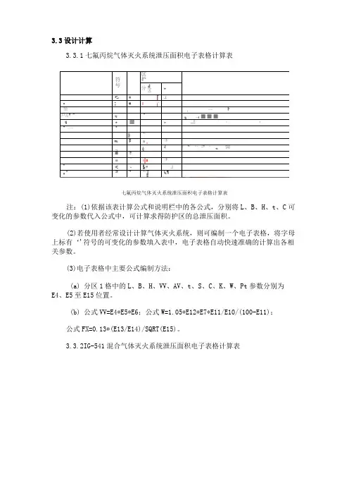 泄压口计算