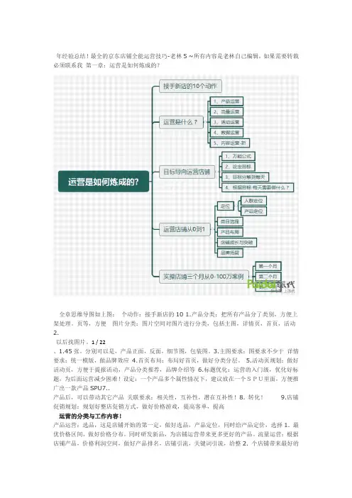 京东店铺全能运营技巧