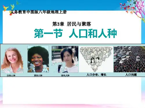 八年级地理上册3.1人种和人口课件3中图