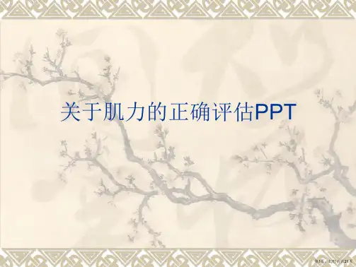 肌力的正确评估PPT课件