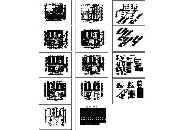 医院空调通风全套设计cad施工图