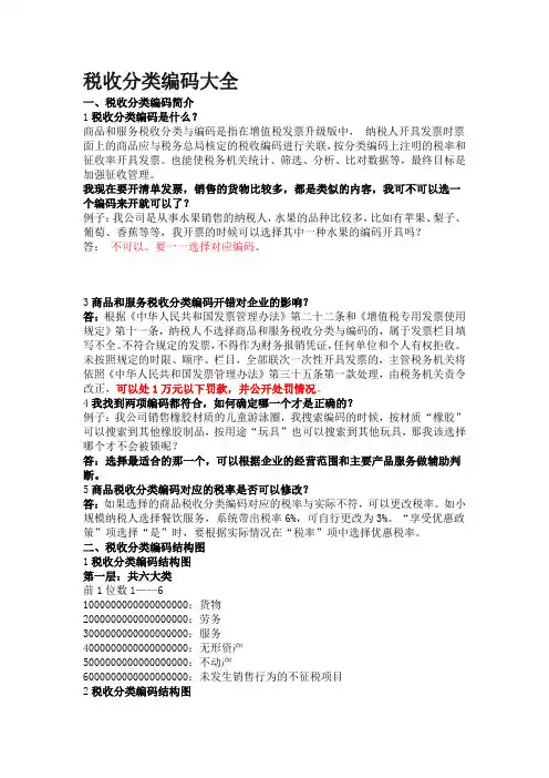 税收分类编码大全.doc