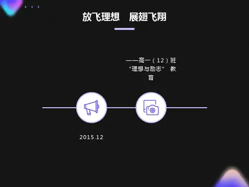 新高一主题班会：理想与励志