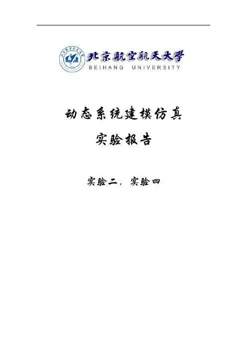 动态仿真实验报告