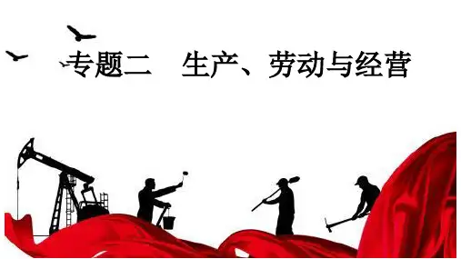 人教版生产、劳动与经营PPT执教课件(高中历史)1