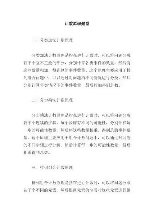 计数原理题型