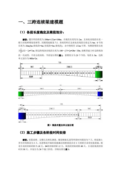 2013兰州交大MIDAS试卷作答电子版