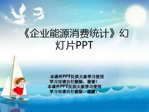 《企业能源消费统计》幻灯片PPT