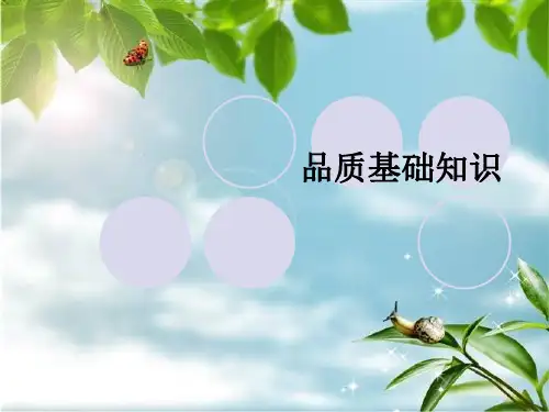 品质基础知识