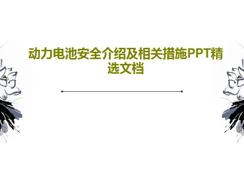 动力电池安全介绍及相关措施PPT精选文档27页PPT