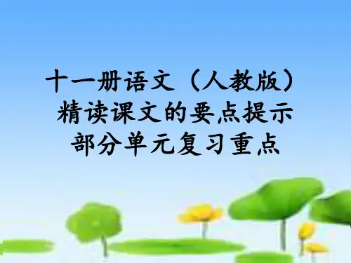 六年级语文上册复习PPT课件