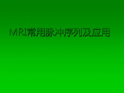 MRI常用序列ppt课件
