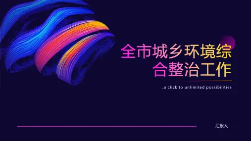 全市城乡环境综合整治工作会议上的汇报材料