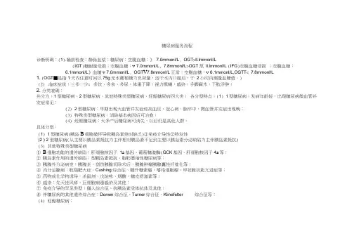 糖尿病诊断分级标准