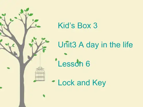 Unit3 A day in the life Lesson 6(课件)剑桥国际少儿英语 KB3