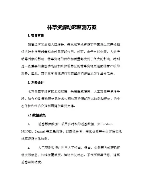 林草资源动态监测方案