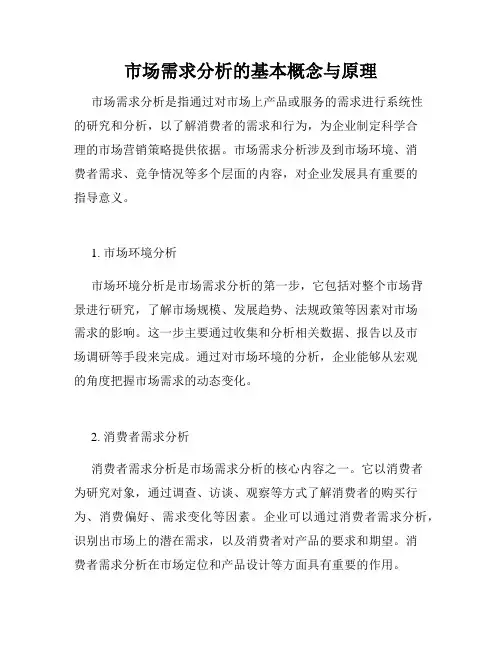 市场需求分析的基本概念与原理