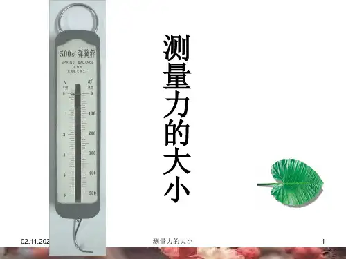 教科版科学五年级上测量力的大小课件