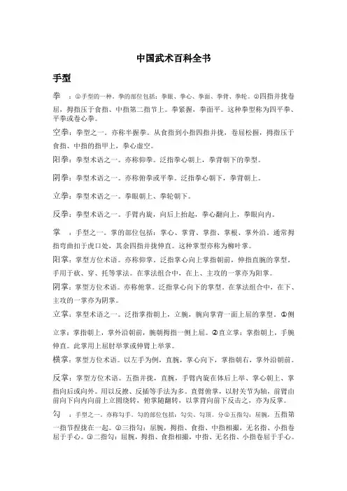 中国武术百科全书1