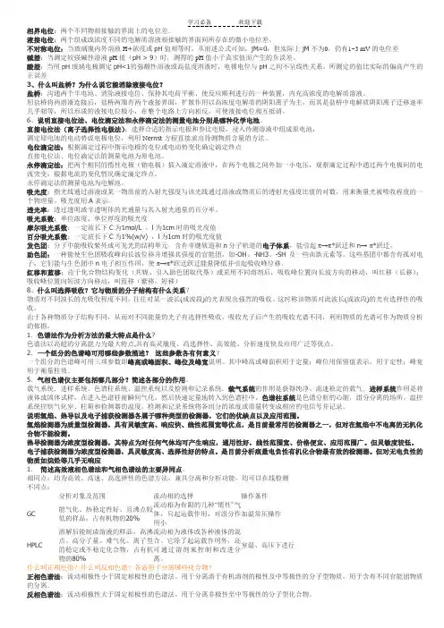 分析化学名词解释 (2)