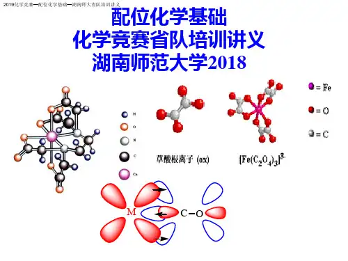 2019化学竞赛—配位化学基础—湖南师大省队培训讲义(285 PPT)